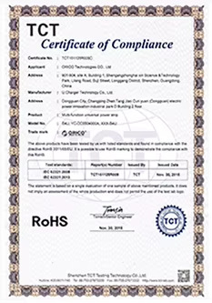 ROHS CERTIFICATE