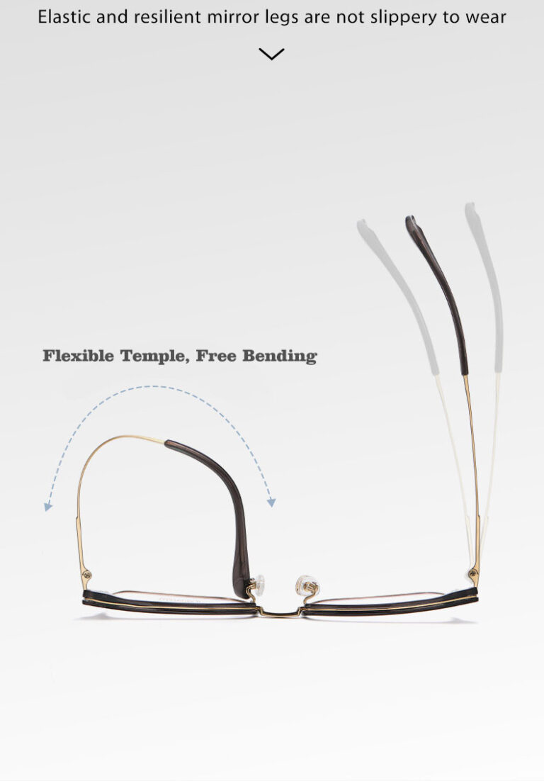 Custom Browline Glasses Frames for Men