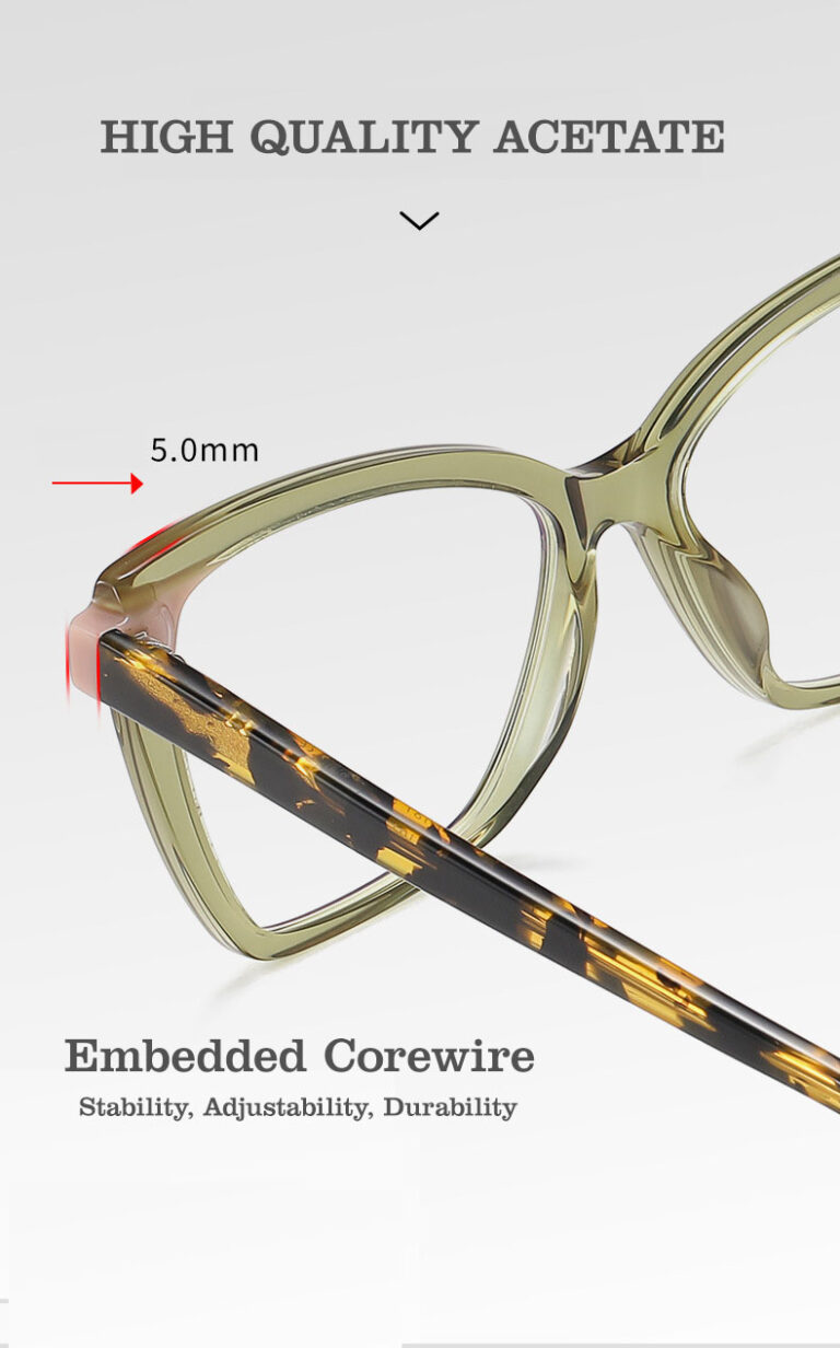 Custom Lady Retro Laminated Acetate Frame Výrobce