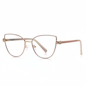 Customized Candies Pink Metal Eyeglass Frames​ for Women