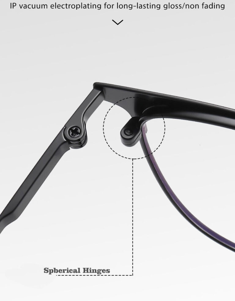 Customized Flexible Titanium Eyeglass Frames for Men