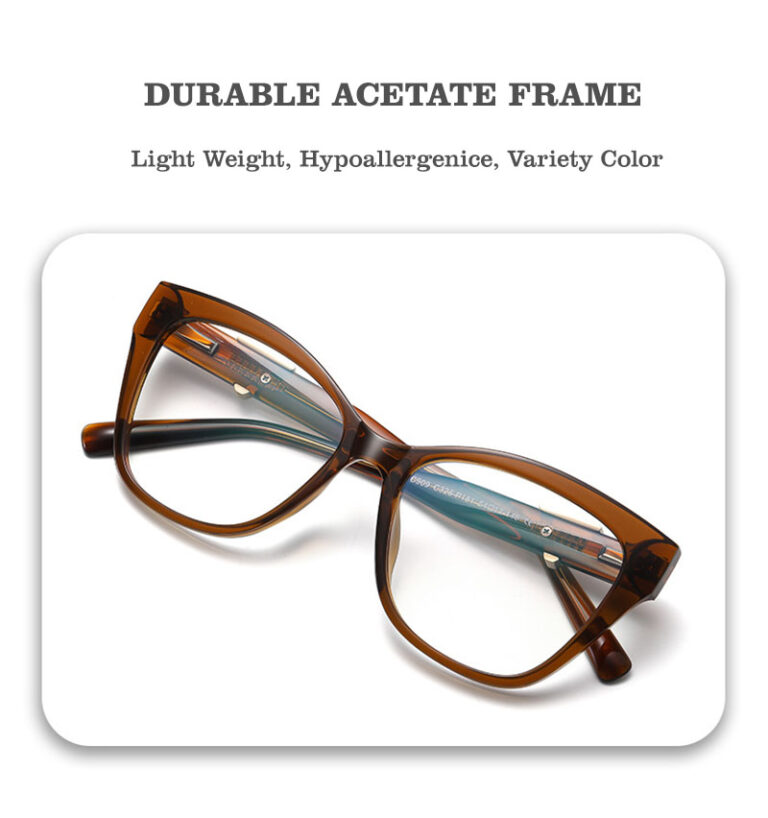 Wholesale Cat Eye Acetate Eyeglass Frame for Women