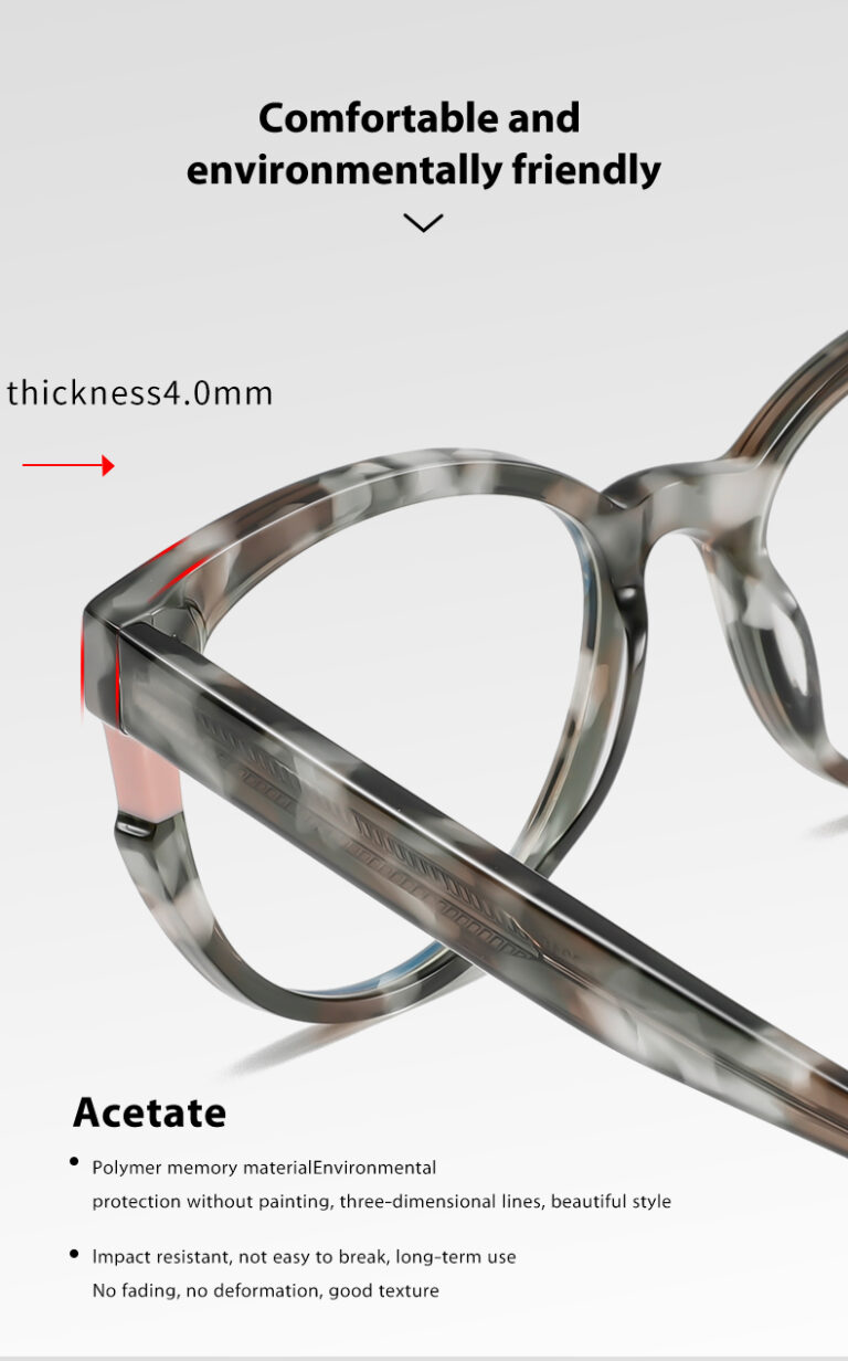 Customized Clear Acetate Glasses Frame Styles for Women