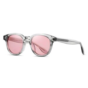 Lunettes de soleil roses à monture transparente en vrac pour femmes